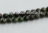 CBG22 15.5 inches 4mm round bronze green gemstone beads wholesale