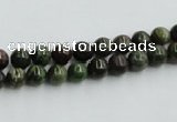 CBG22 15.5 inches 4mm round bronze green gemstone beads wholesale