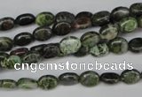 CBG26 15.5 inches 6*7mm oval bronze green gemstone beads