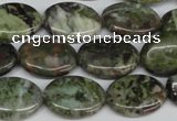 CBG30 15.5 inches 13*18mm oval bronze green gemstone beads