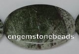 CBG33 15.5 inches 35*50mm oval bronze green gemstone beads