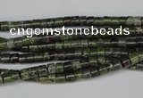 CBG74 15.5 inches 3*4mm heishi bronze green gemstone beads