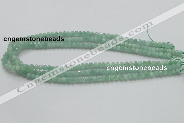 CBJ01 15.5 inches 4*6mm faceted rondelle jade beads wholesale