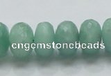 CBJ04 15.5 inches 10*16mm faceted rondelle jade beads wholesale