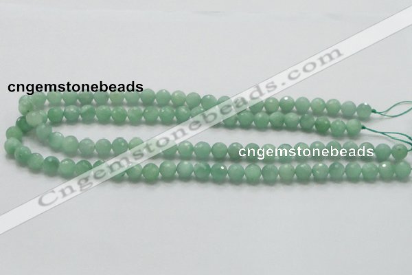 CBJ06 15.5 inches 8mm faceted round jade beads wholesale