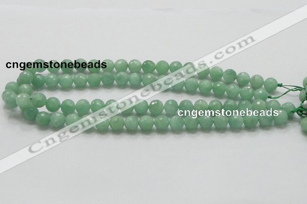 CBJ07 15.5 inches 10mm faceted round jade beads wholesale