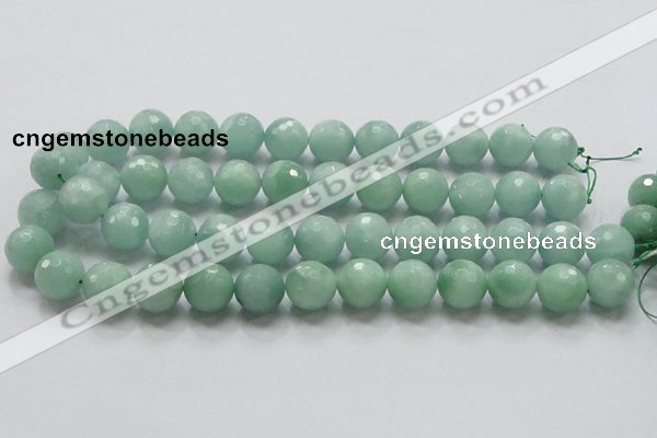 CBJ09 15.5 inches 16mm faceted round jade beads wholesale