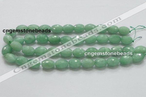 CBJ17 15.5 inches 13*18mm faceted rice jade beads wholesale