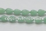 CBJ19 15.5 inches 6*10mm faceted teardrop jade beads wholesale