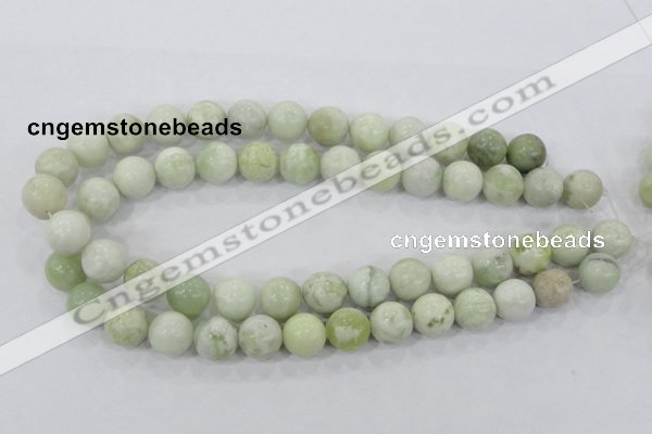 CBJ206 15.5 inches 14mm round butter jade beads wholesale