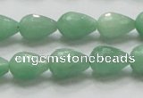 CBJ21 15.5 inches 10*14mm faceted teardrop jade beads wholesale