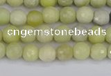 CBJ210 15.5 inches 4mm faceted round Australia butter jade beads