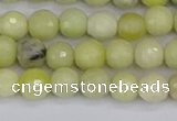 CBJ211 15.5 inches 6mm faceted round Australia butter jade beads