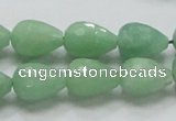 CBJ22 15.5 inches 12*16mm faceted teardrop jade beads wholesale