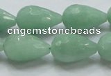 CBJ23 15.5 inches 13*22mm faceted teardrop jade beads wholesale