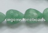 CBJ24 15.5 inches 16*20mm faceted teardrop jade beads wholesale