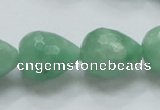 CBJ24 15.5 inches 16*20mm faceted teardrop jade beads wholesale