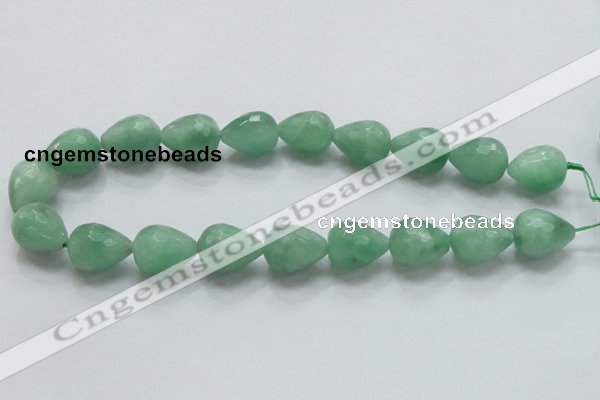 CBJ24 15.5 inches 16*20mm faceted teardrop jade beads wholesale