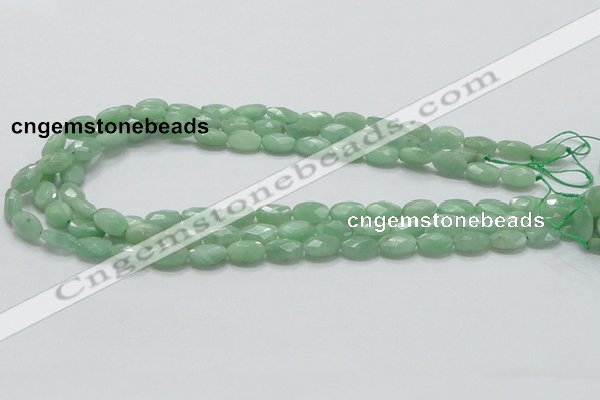 CBJ28 15.5 inches 8*12mm faceted oval jade beads wholesale