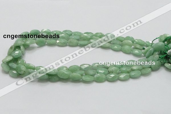 CBJ29 15.5 inches 10*14mm faceted oval jade beads wholesale
