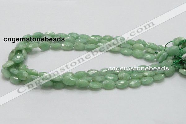 CBJ29 15.5 inches 10*14mm faceted oval jade beads wholesale