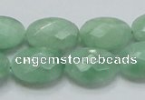 CBJ30 15.5 inches 13*18mm faceted oval jade beads wholesale