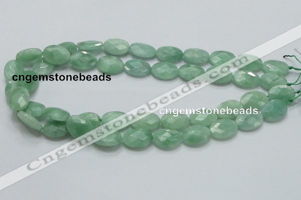 CBJ30 15.5 inches 13*18mm faceted oval jade beads wholesale