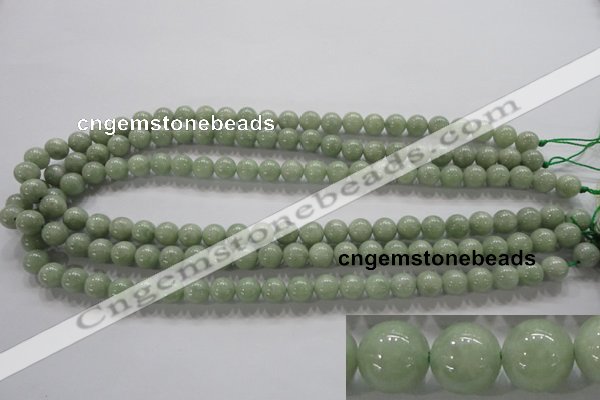 CBJ302 15.5 inches 8mm round natural jade beads