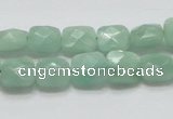 CBJ32 15.5 inches 10*10mm faceted square jade beads wholesale