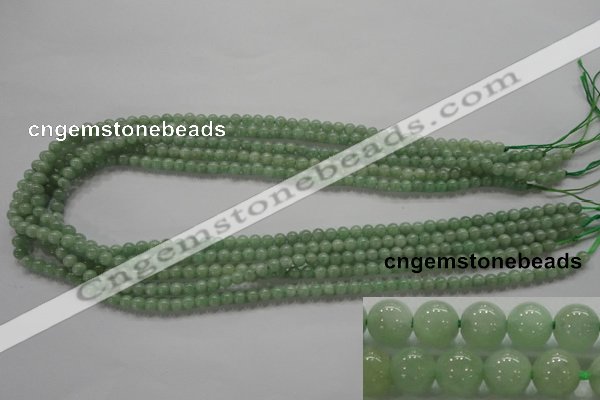 CBJ325 15.5 inches 4mm round AA grade natural jade beads