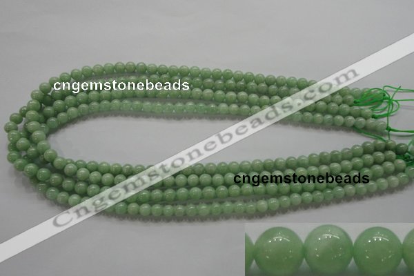 CBJ326 15.5 inches 6mm round AA grade natural jade beads