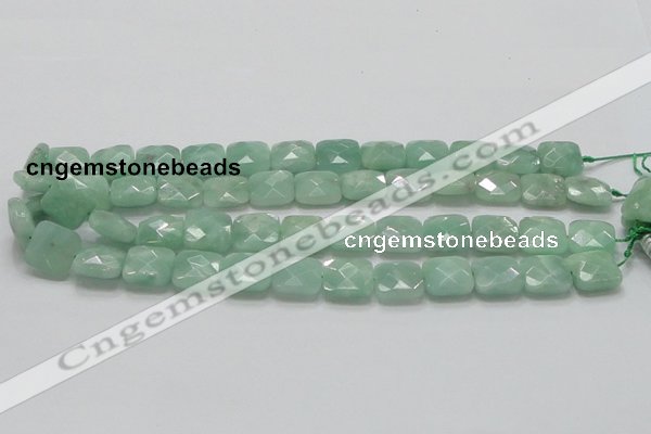 CBJ33 15.5 inches 15*15mm faceted square jade beads wholesale