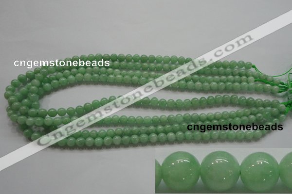 CBJ342 15.5 inches 6mm round AAA grade natural jade beads