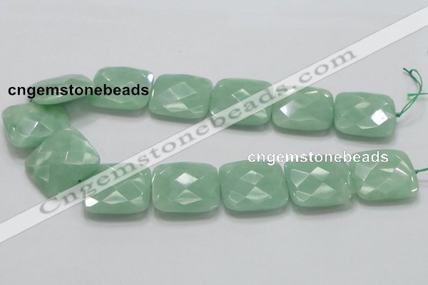 CBJ35 15.5 inches 30*30mm faceted square jade beads wholesale