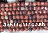 CBJ390 15.5 inches 6mm round brecciated jasper beads wholesale