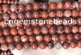 CBJ391 15.5 inches 8mm round brecciated jasper beads wholesale