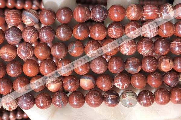 CBJ391 15.5 inches 8mm round brecciated jasper beads wholesale