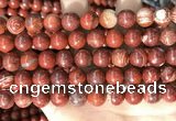 CBJ392 15.5 inches 10mm round brecciated jasper beads wholesale