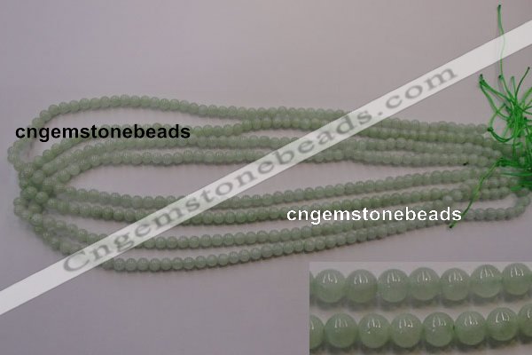 CBJ400 15.5 inches 4mm round natural jade beads wholesale