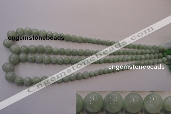 CBJ409 15.5 inches 6mm - 12mm round natural jade beads wholesale