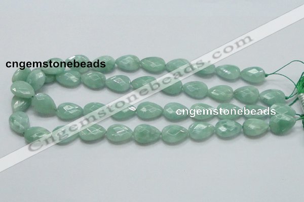 CBJ41 15.5 inches 13*18mm faceted teardrop jade beads wholesale