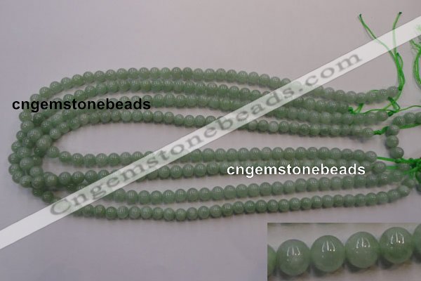 CBJ411 15.5 inches 6mm round natural jade beads wholesale