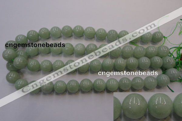 CBJ415 15.5 inches 14mm round natural jade beads wholesale