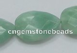 CBJ42 15.5 inches 22*30mm faceted teardrop jade beads