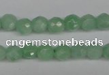 CBJ46 15.5 inches 4mm faceted round jade beads wholesale