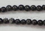 CBJ501 15.5 inches 4mm round black jade beads wholesale