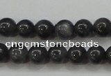 CBJ502 15.5 inches 6mm round black jade beads wholesale