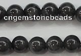 CBJ503 15.5 inches 8mm round black jade beads wholesale