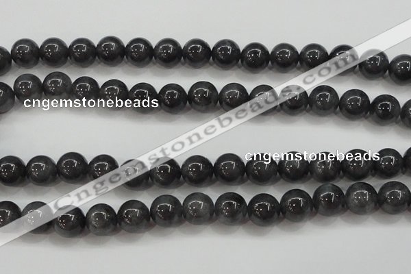 CBJ504 15.5 inches 10mm round black jade beads wholesale