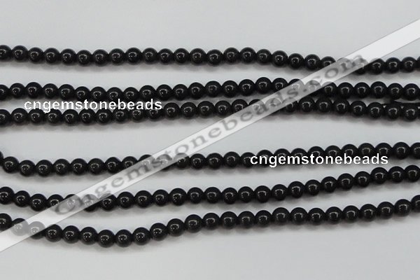CBJ552 15.5 inches 6mm round Russian black jade beads wholesale